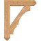 Ekena Millwork Balboa Arts and Crafts Smooth Bracket w/ Offset Brace, Western Red Cedar, 7 1/2"W x 32"D x 40"H BKT0806X32X40BOA03SWR - alternate 3
